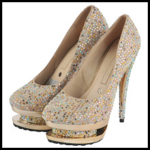 Zapatos de boda de diamantes de tacón alto (HCY02-954)